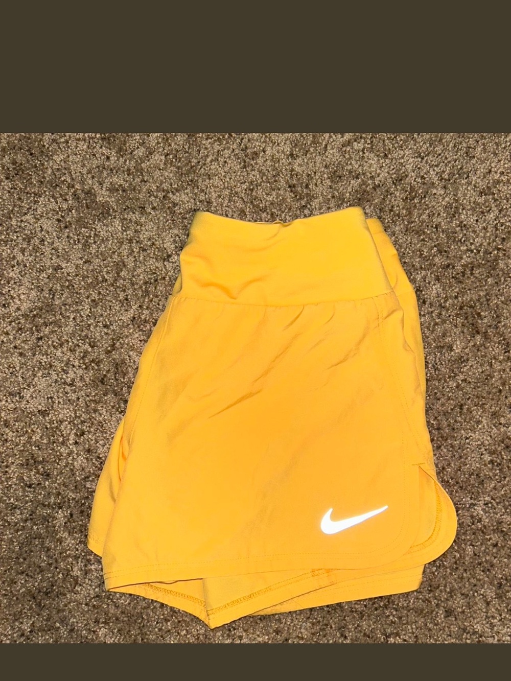 Nike Yellow athletic shorts